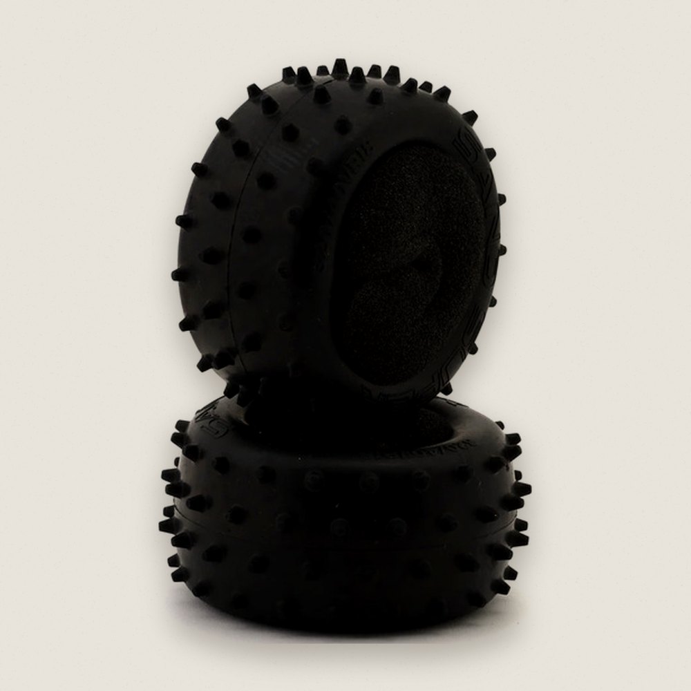 Medium Pin Tires, Set of 2 for Optima - Kyosho