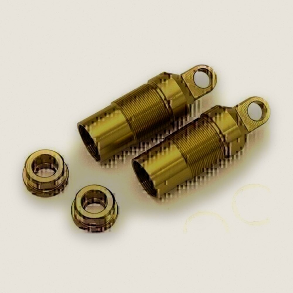 Gold Front Shock Case for Optima - Kyosho