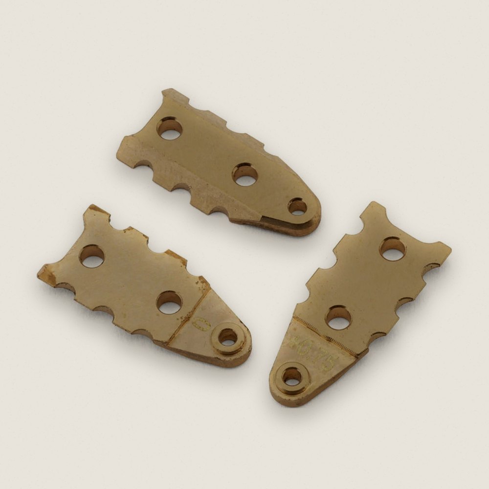 Brass T-Plate Mounts Set, -0.5/0/0.75mm for Mini-Z MR-04 - Kyosho