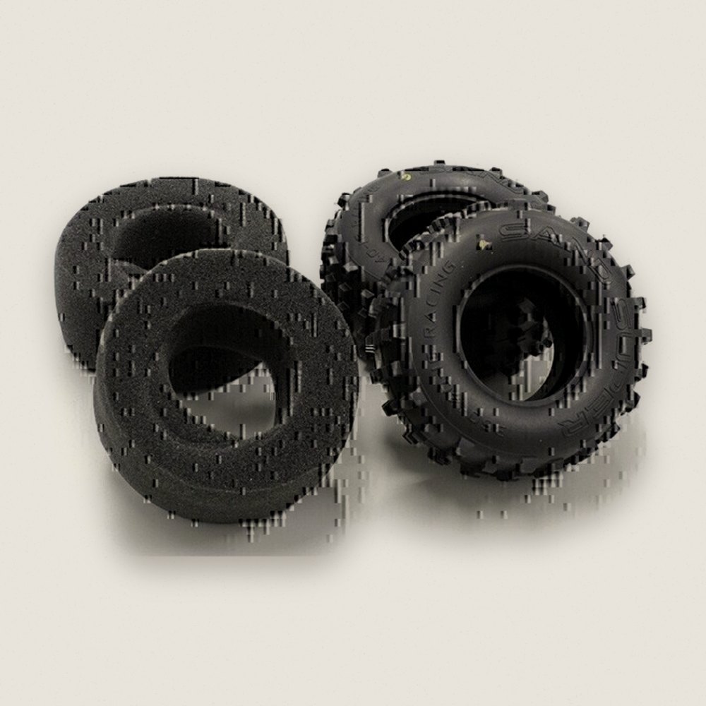 Medium Rear Tire, 2 Pieces with Inner for Scorpion 2014 - Kyosho