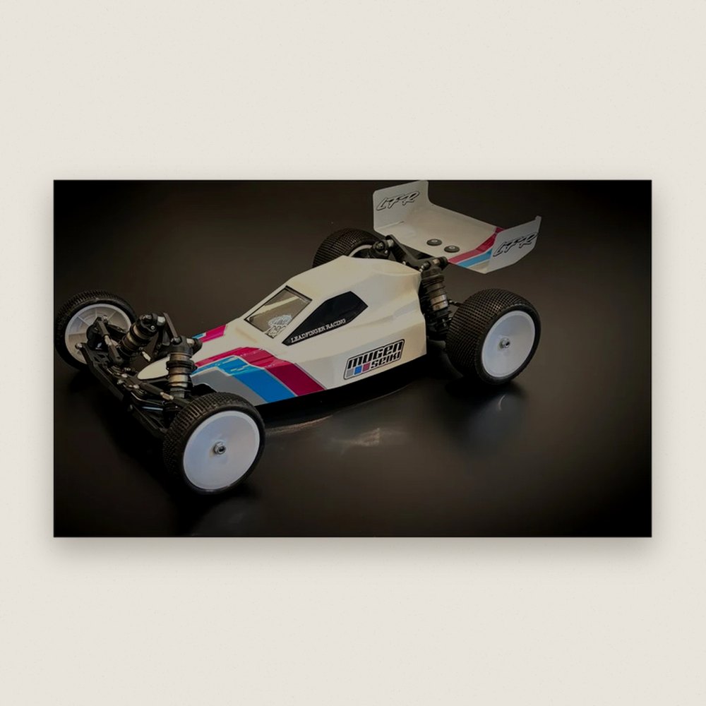 Clear Body, Retro-Mod for Mugen MSB1 2WD Buggy - Leadfinger Racing