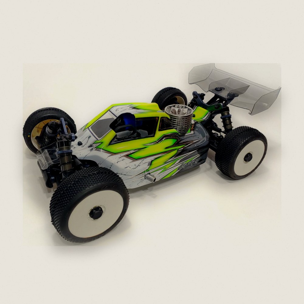 Clear Body Shell, A2.1 for Tekno NB48 2.0 - Leadfinger Racing