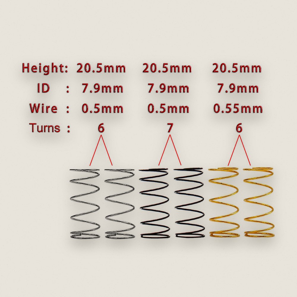 Front Spring Set, Linear Rate for Micro B/T - Hot Racing
