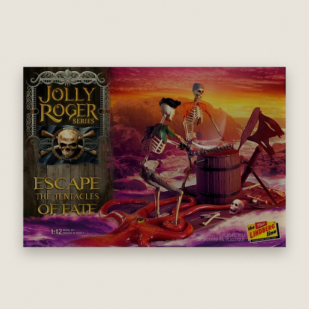 Plastic Model, 1/12 Jolly Roger Escape the Tentacles of Fate - Lindberg Models