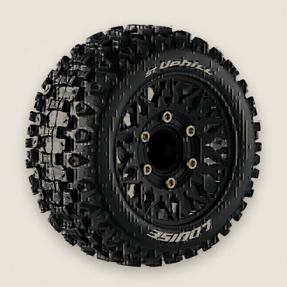 Stadium Truck Tires, 1:10 St-Uphill Soft, 0 & 1/2 Offset, 12/14/17mm - Louise RC