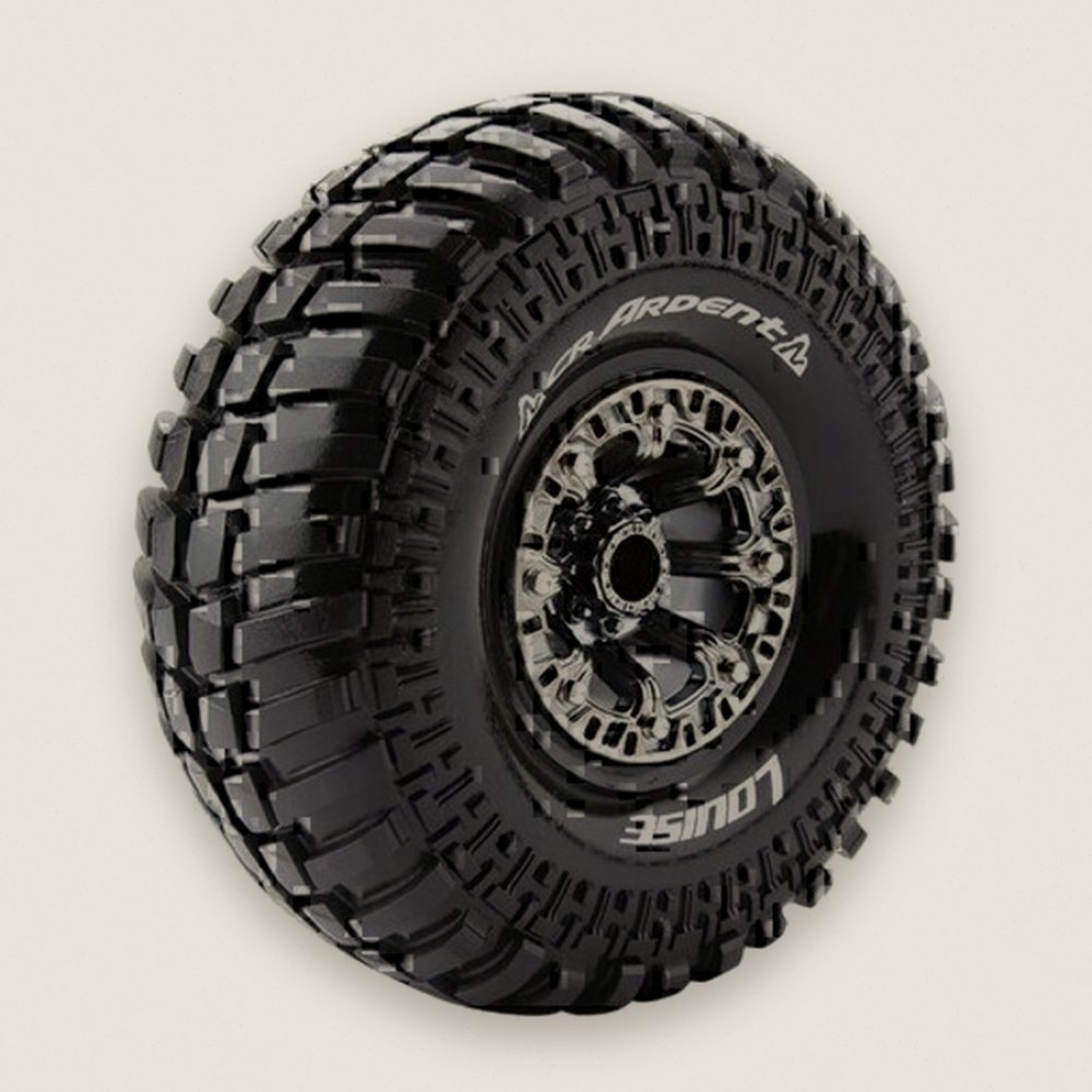 Crawler Tires, 1:10 Cr-Ardent 2.2 Super Soft, 12mm Hex, Mounted - Louise RC