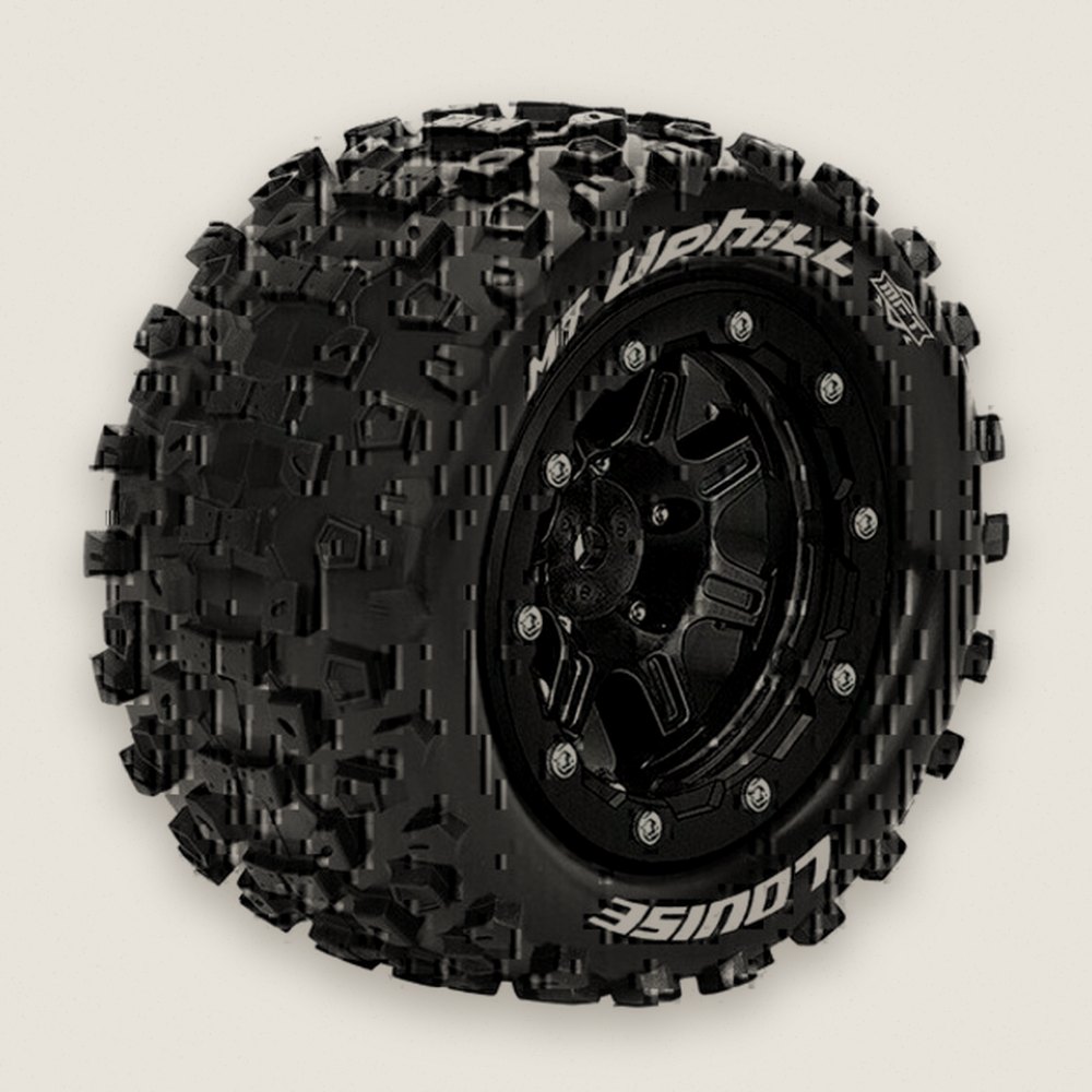 Monster Truck Tires, Mft Mt-Uphill 1:10, 1/2 Offset, 17mm Hex Soft - Louise RC