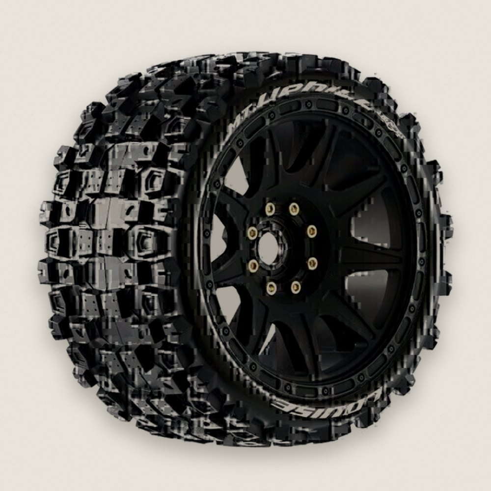 Monster Truck Tires, Mt-Uphill Speed 1/8, 0 & 1/2 Offset, 17mm Removable - Louise RC
