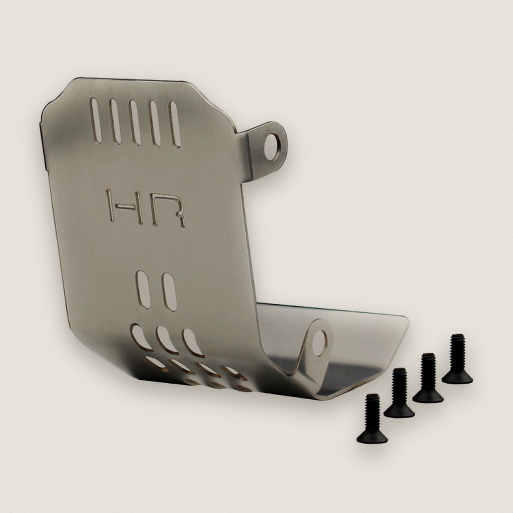 Center Belly Skid Plate, Stainless Steel, for PM-MX - Hot Racing
