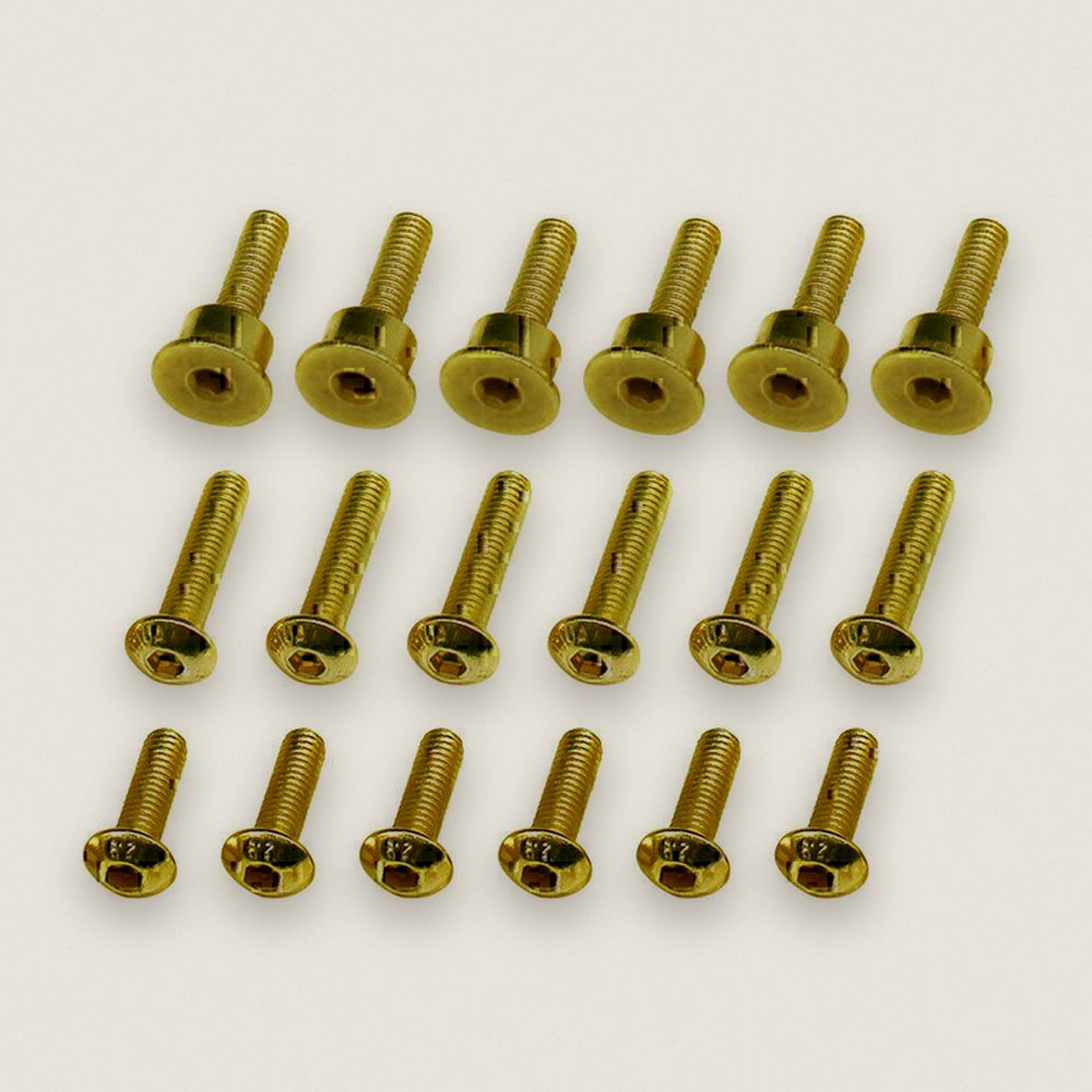 Brake Disc Screw Set, Gold, for PM-MX - Hot Racing