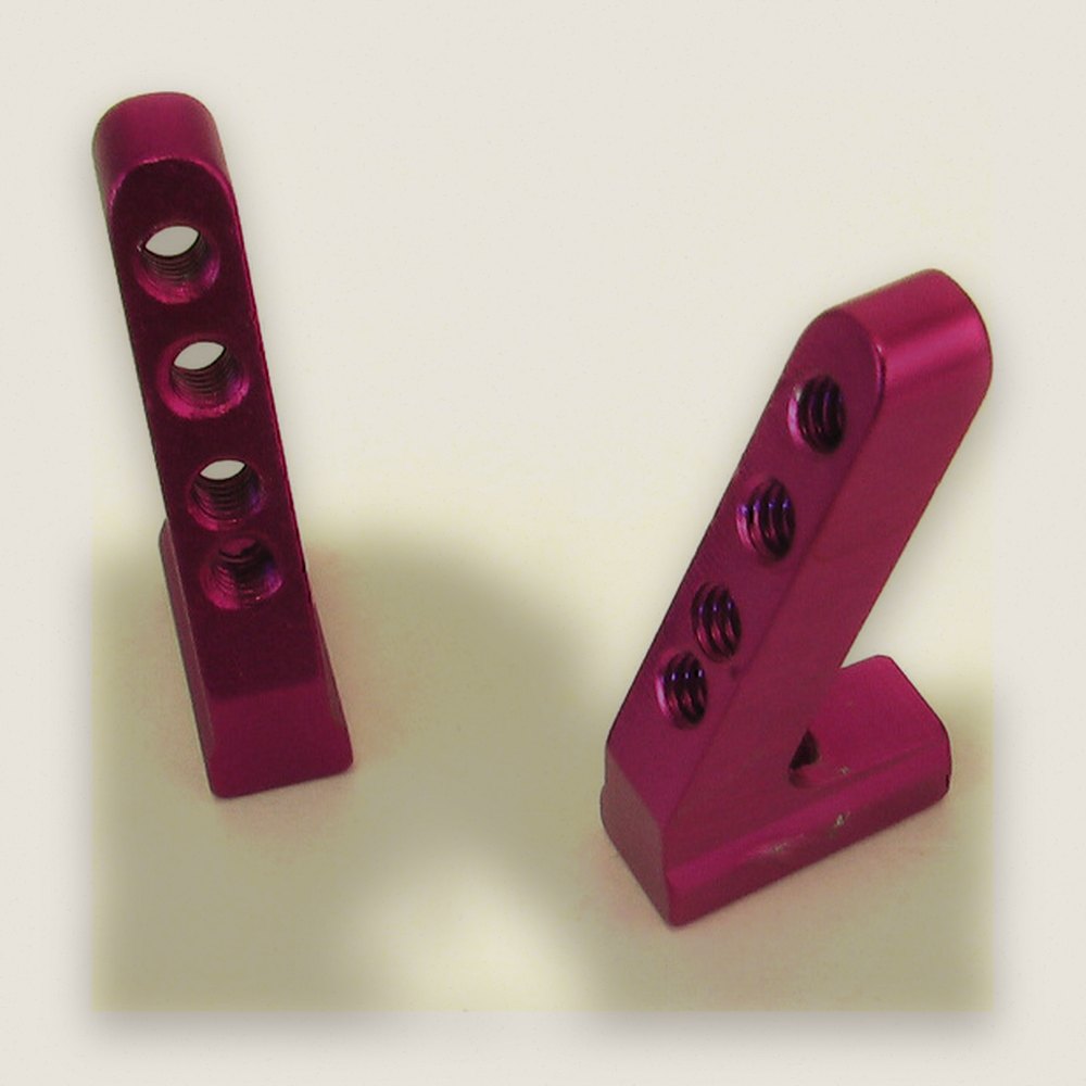 Angled Servo Mount, Purple Aluminum - GPM Racing