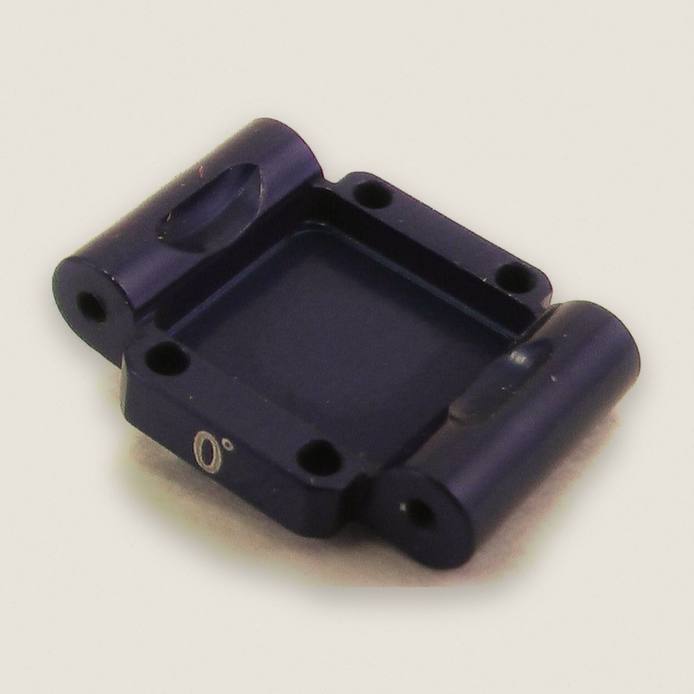 Rear Arm Mount, Aluminum 0deg in Blue for Losi 1/36 Micro-T - Hot Racing
