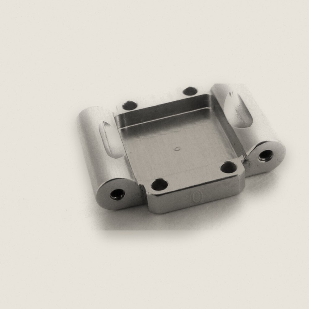Rear Arm Mount, Aluminum 0deg in Silver for Losi 1/36 Micro-T - Hot Racing