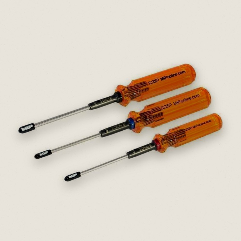 Ball Hex Driver Wrench Set, Gen 2, Metric 3, 2.0mm, 2.5mm & 3.0mm - MIP