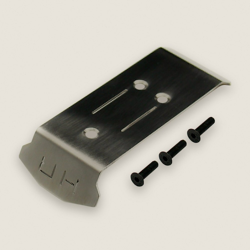 Rear Skid, Stainless Steel, for Mini Maxx - Hot Racing