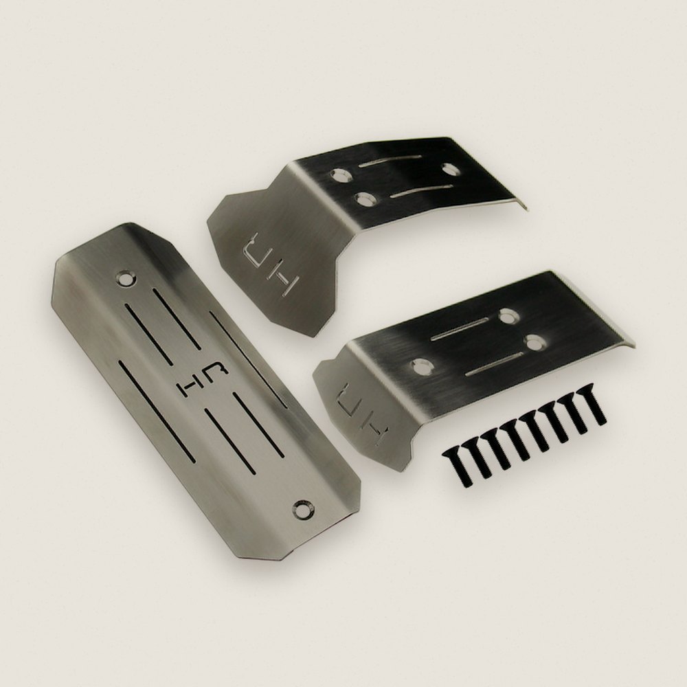 Skid Set, Stainless Steel, for Mini Maxx - Hot Racing