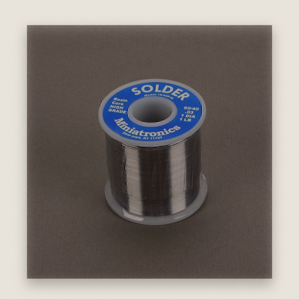 Solder, Rosin Core 60/40, 1 Pound (450 Grams) - Miniatronics Corp