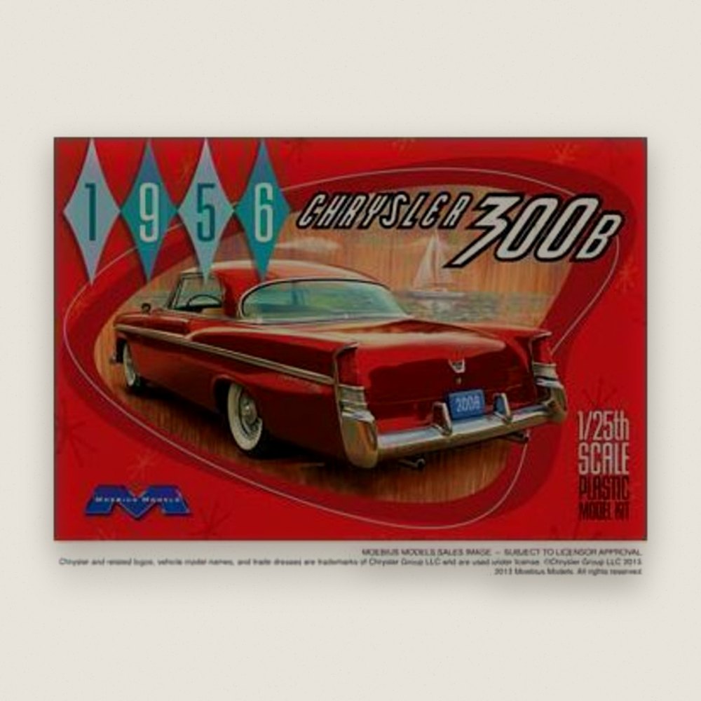 Plastic Model Kit, 1956 Chrysler 300b - Moebius Models