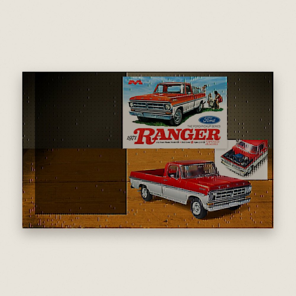 Plastic Model Kit, 1/25 1971 Ford Ranger Pick-Up - Moebius Models