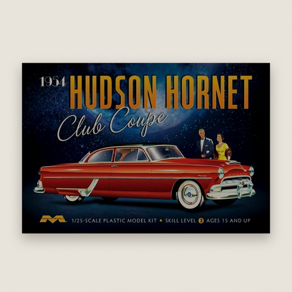 Plastic Model Kit, 1/25 1954 Hudson Hornet Coupe - Moebius Models