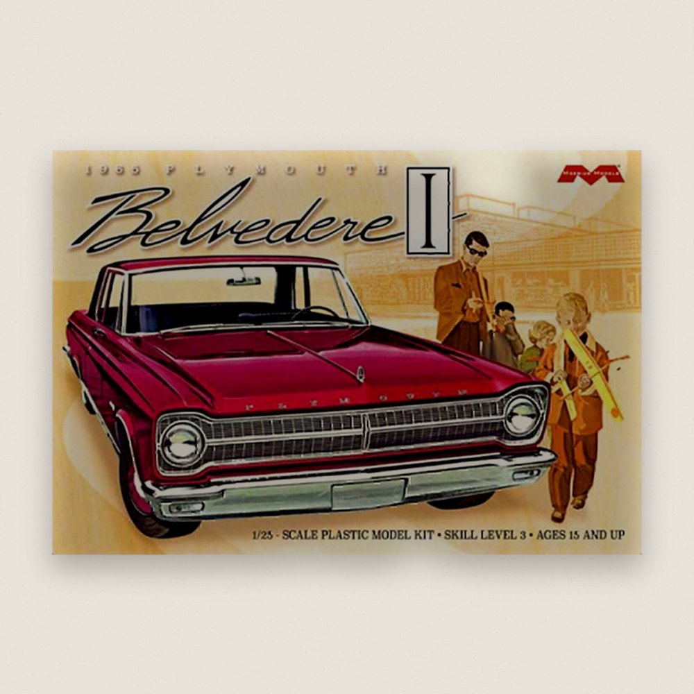 Plastic Model Kit, 1/25 1965 Plymouth Belvedere - Moebius Models