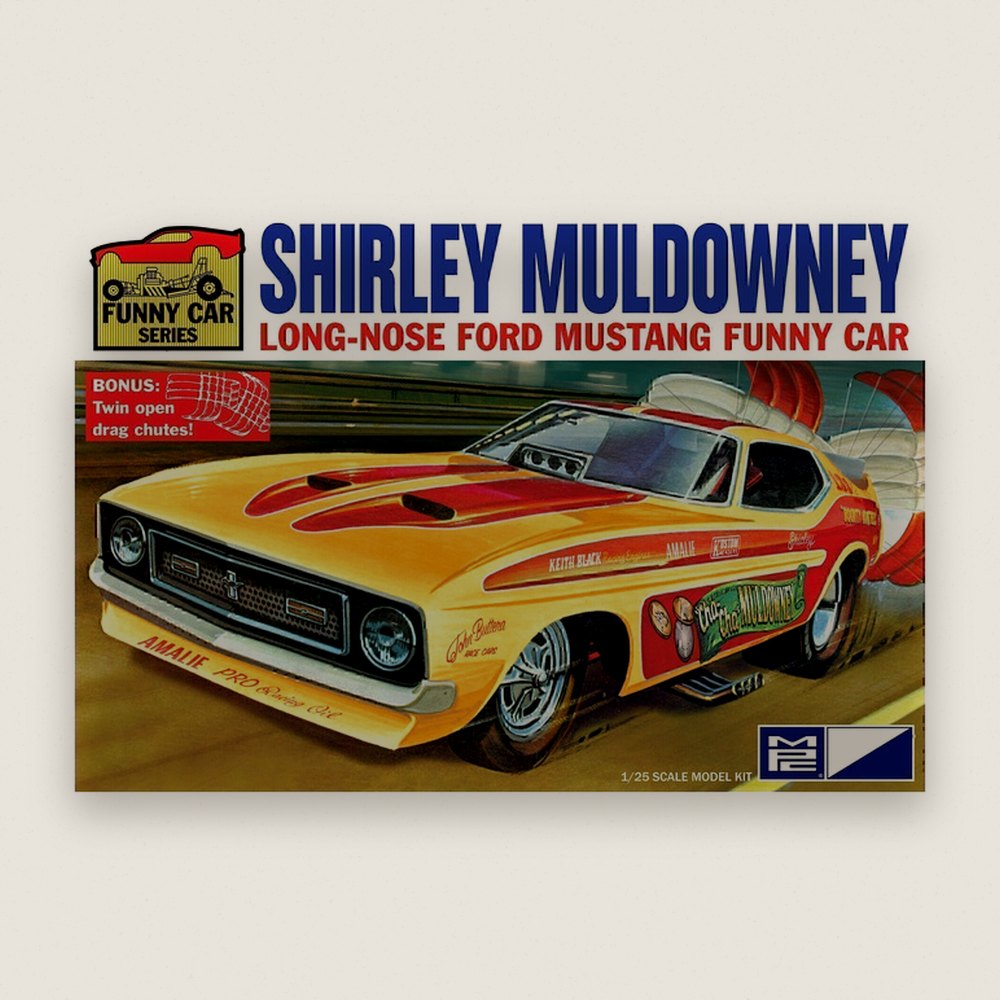 Plastic Model Kit, 1/25 Shirley Muldowney Long Nose Ford Mustang Fc - MPC