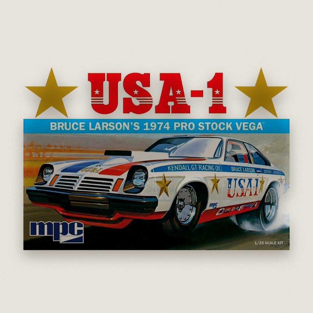 Plastic Model Kit, 1/25 Bruce Larson USA-1 Pro Stock Vega - MPC