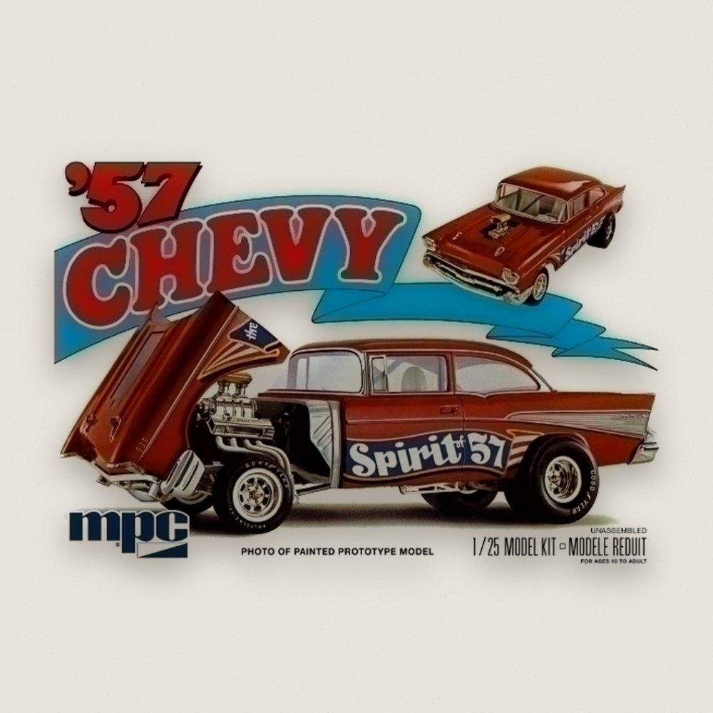 Plastic Model Kit: 1957 Chevy Flip Nose, Spirit of 57, 1/25 (MPC904) - MPC