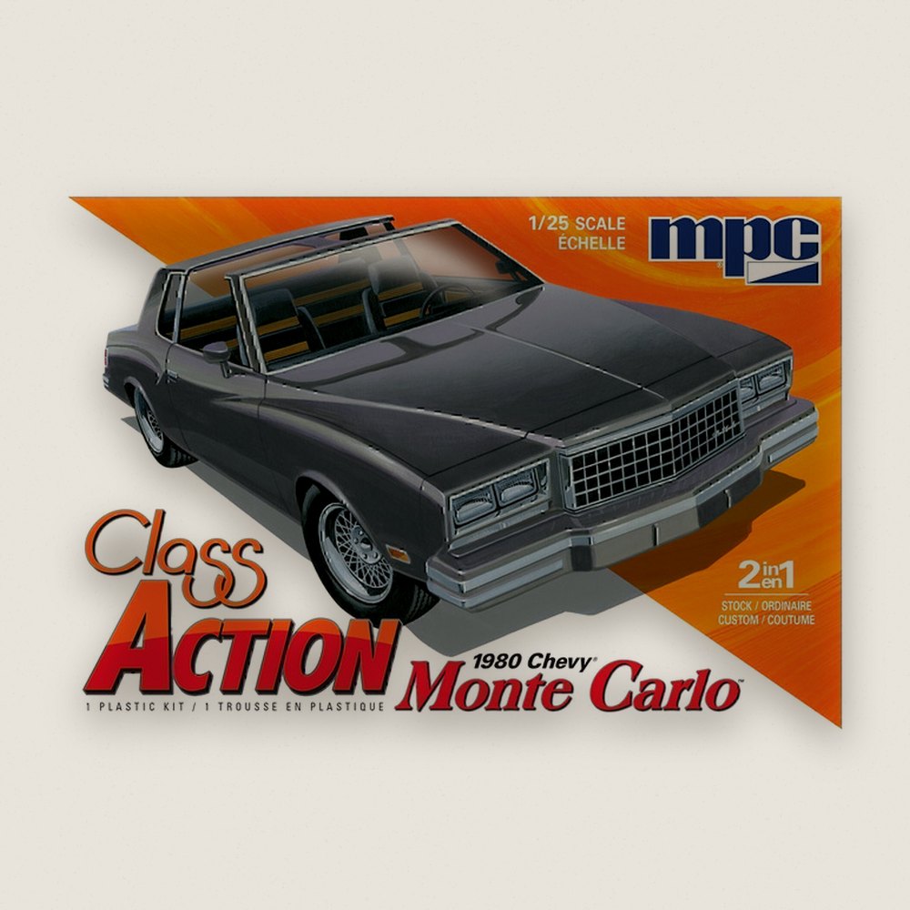 Plastic Model Kit: 1980 Chevy Monte Carlo Class Action, 2T, 1/25 - MPC
