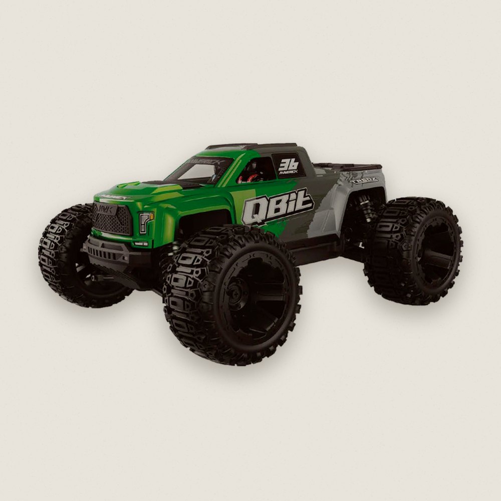 1/16 4WD RTR Brushed Monster Truck, QBit MT, Green - Maverick