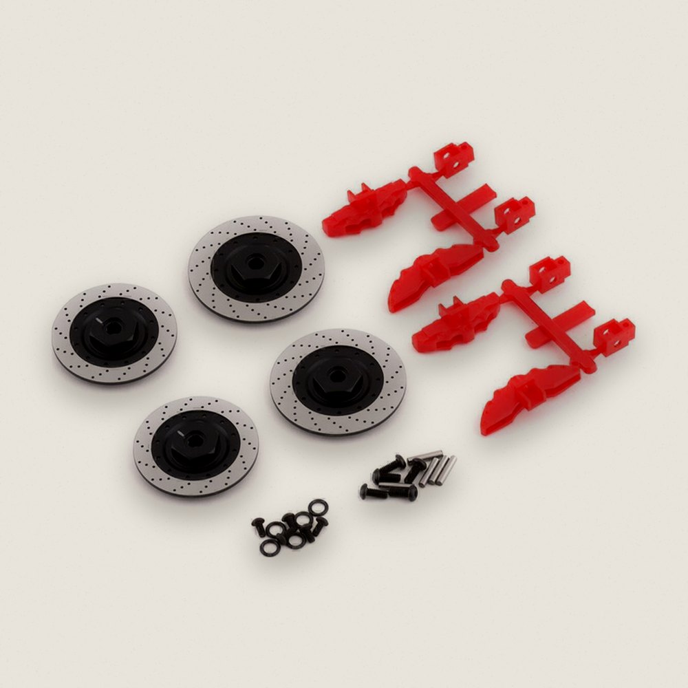 Wheel Hubs, Aluminum Large Brake Disc, 6mm - MST