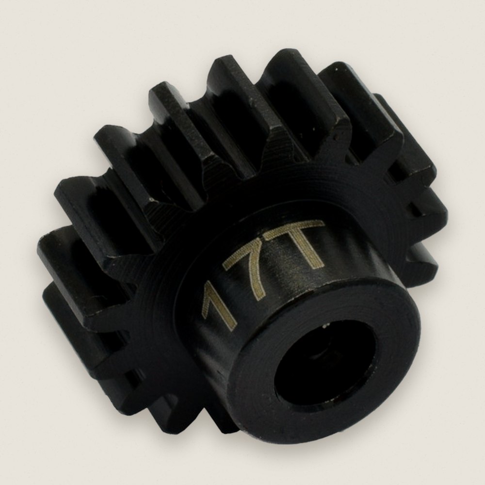 Pinion Gear, 17-Tooth Steel Mod 1 5mm - Hot Racing