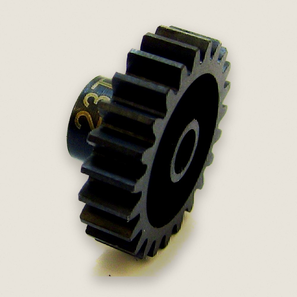 Pinion Gear, 23-Tooth Steel Mod 1 5mm - Hot Racing