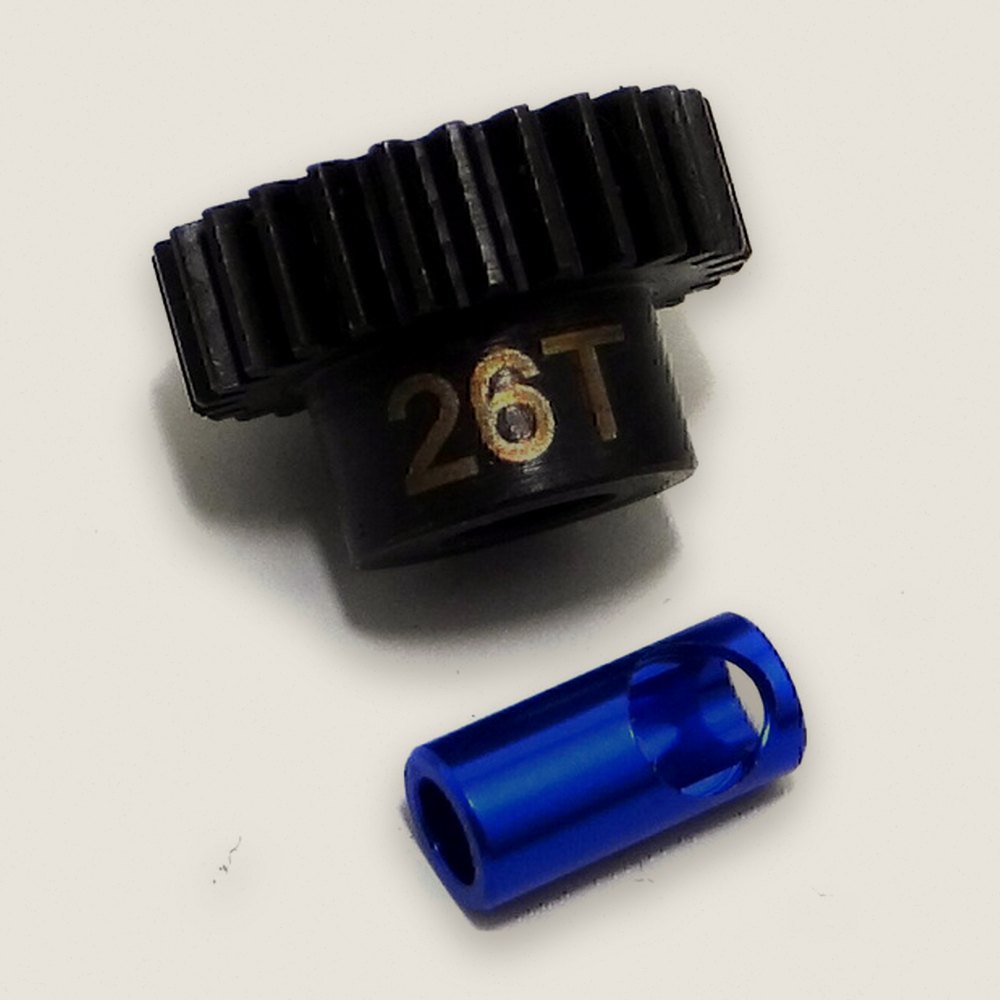 Pinion Gear, 26-Tooth Steel Mod 0.6 5mm - Hot Racing