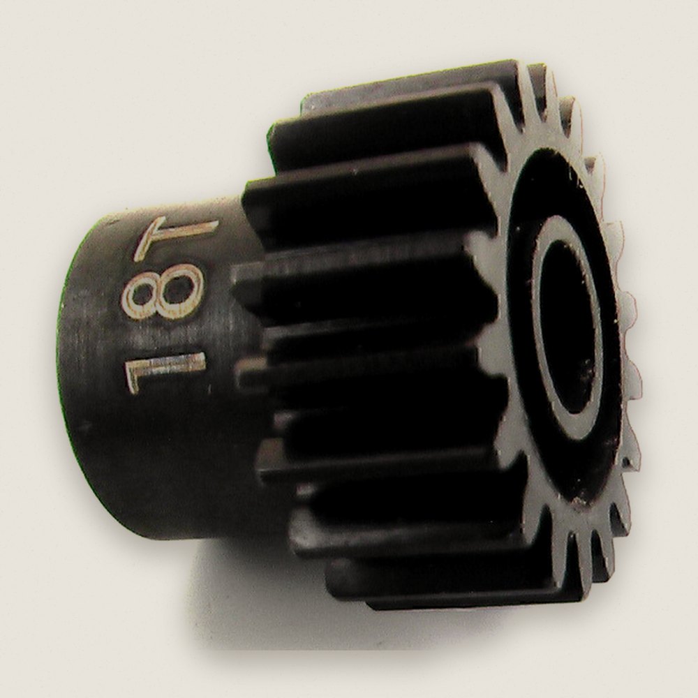 Pinion Gear, 18-Tooth Steel 32p 5mm Bore - Hot Racing