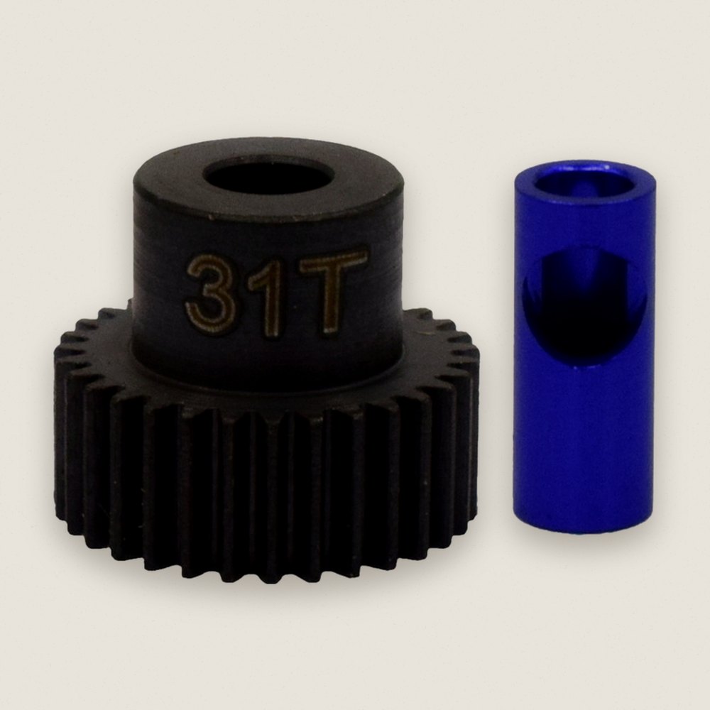 Pinion Gear, 31T Steel 48P, 5mm & 1/8 - Hot Racing