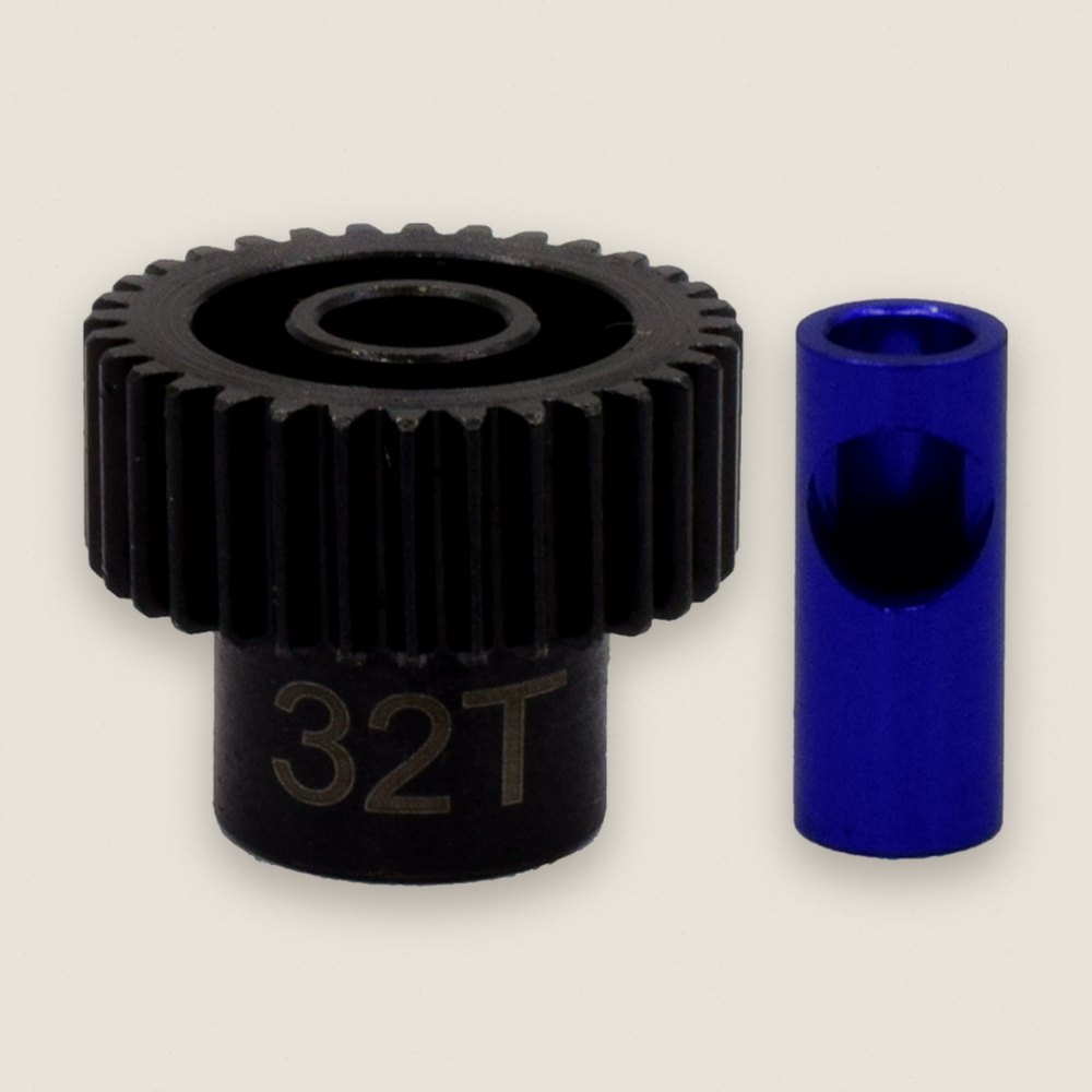 Pinion Gear, 32T Steel 48P, 5mm & 1/8 - Hot Racing