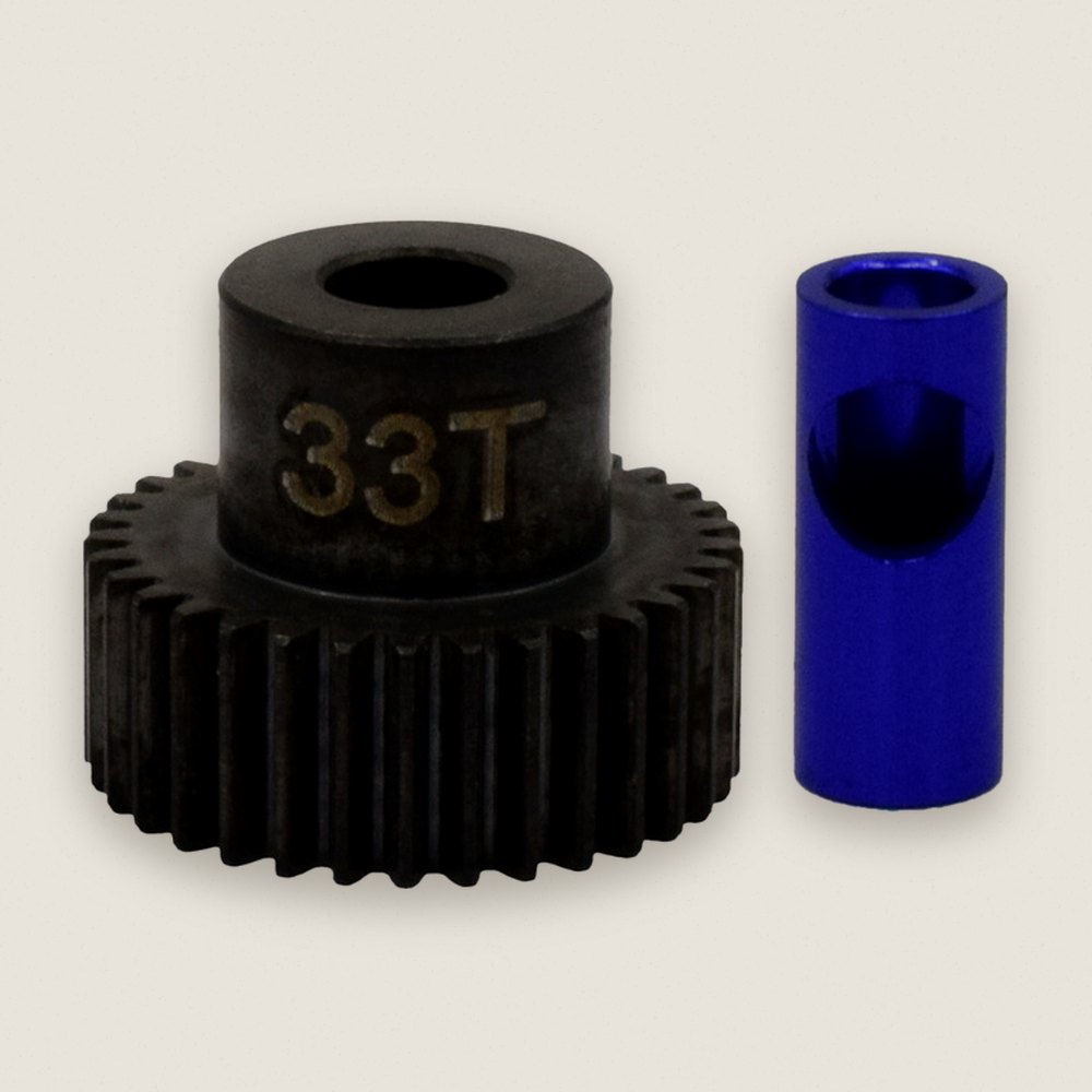 Pinion Gear, 33T Steel 48P, 5mm & 1/8 - Hot Racing