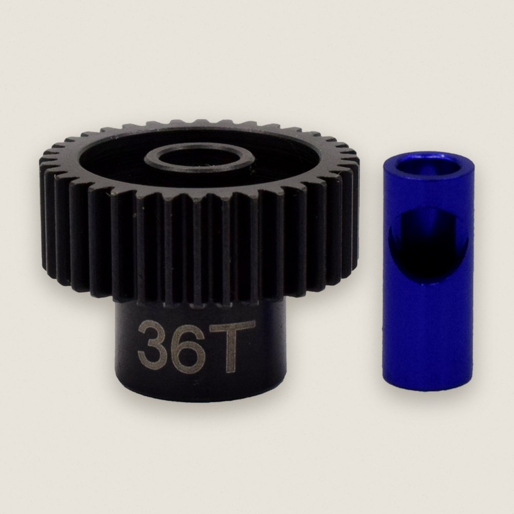Pinion Gear, 36T Steel 48P, 5mm & 1/8 - Hot Racing