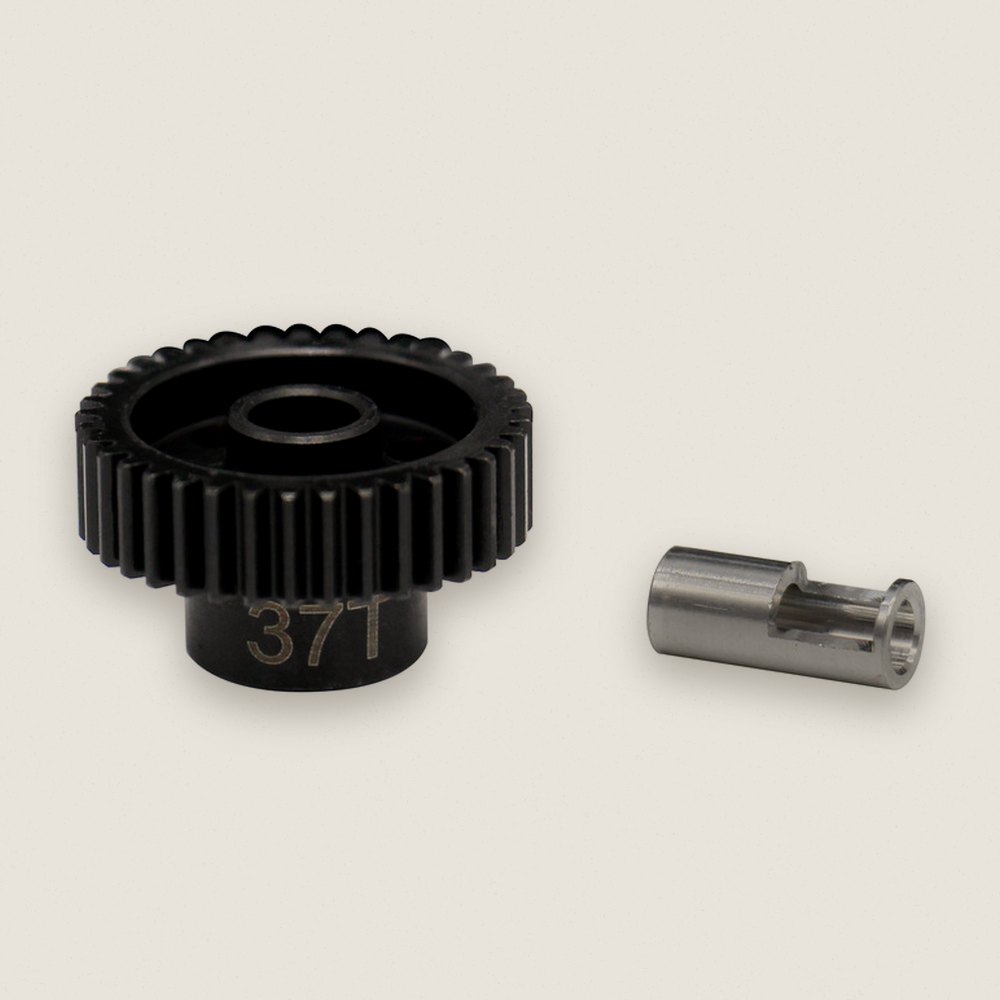 Pinion Gear, 37T Steel 48P, 5mm & 1/8 - Hot Racing