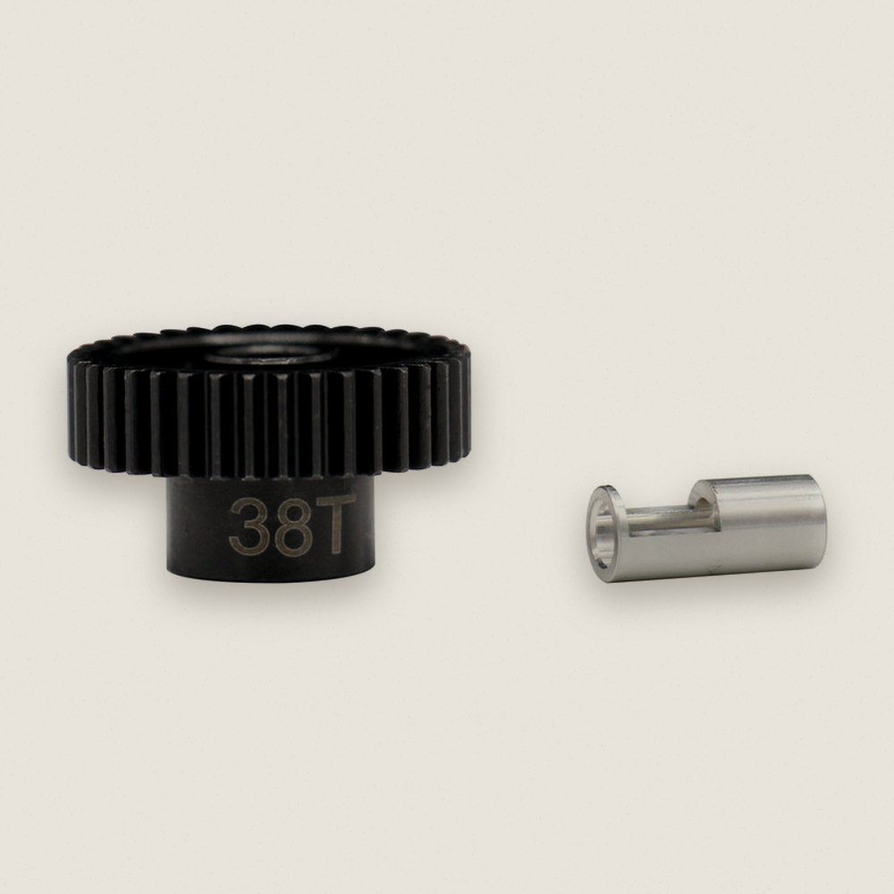 Pinion Gear, 38T Steel 48P, 5mm & 1/8 - Hot Racing