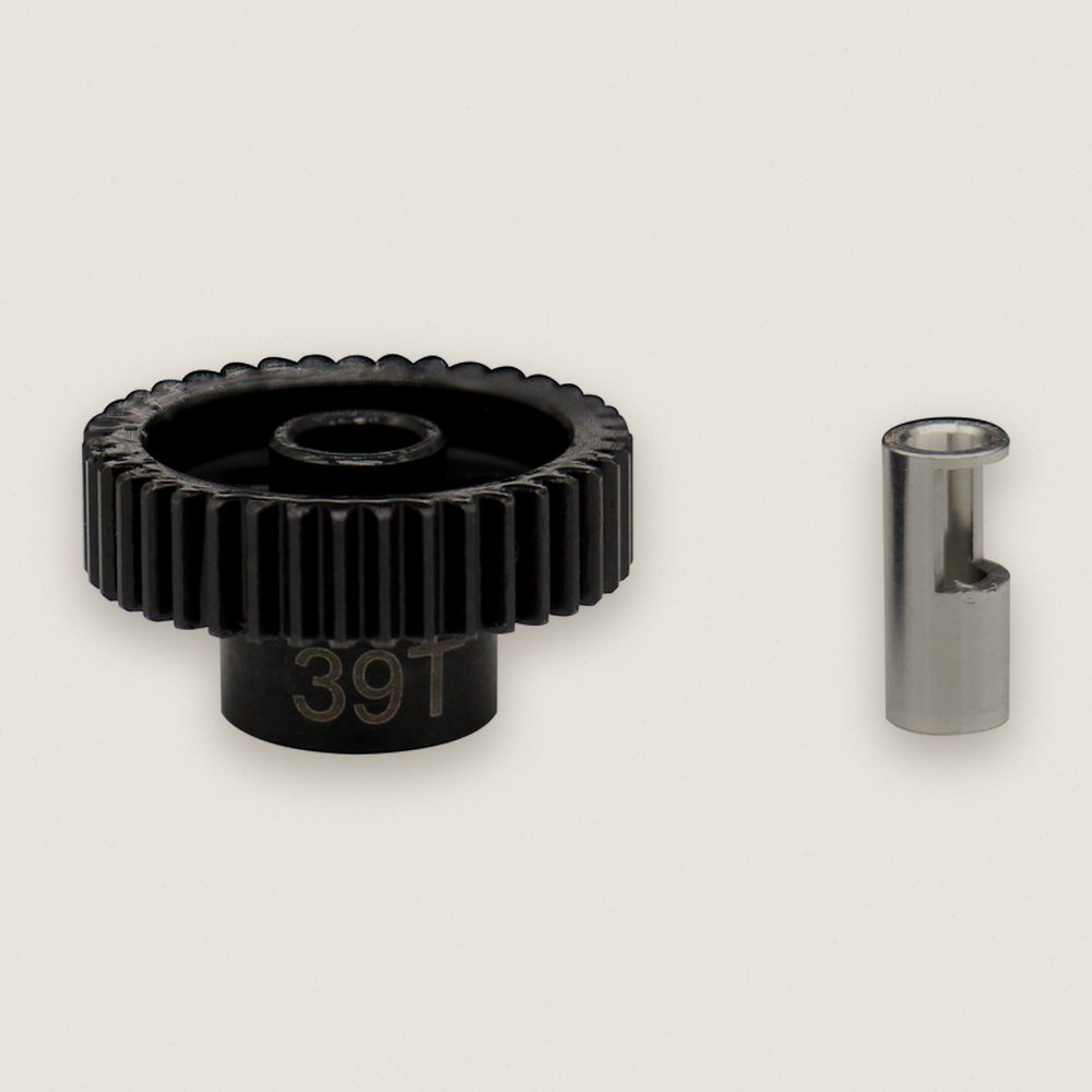 Pinion Gear, 39T Steel 48P, 5mm & 1/8 - Hot Racing