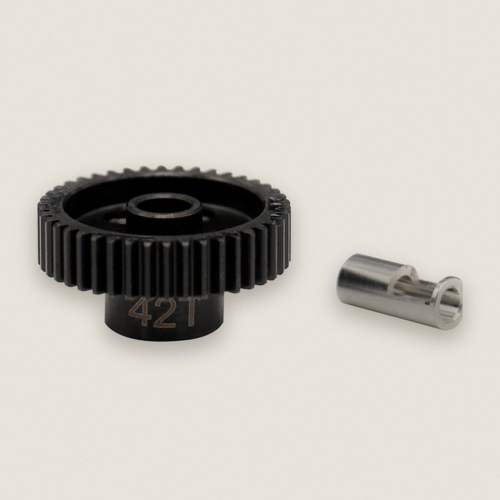 Pinion Gear, 42T Steel 48P, 5mm & 1/8 - Hot Racing