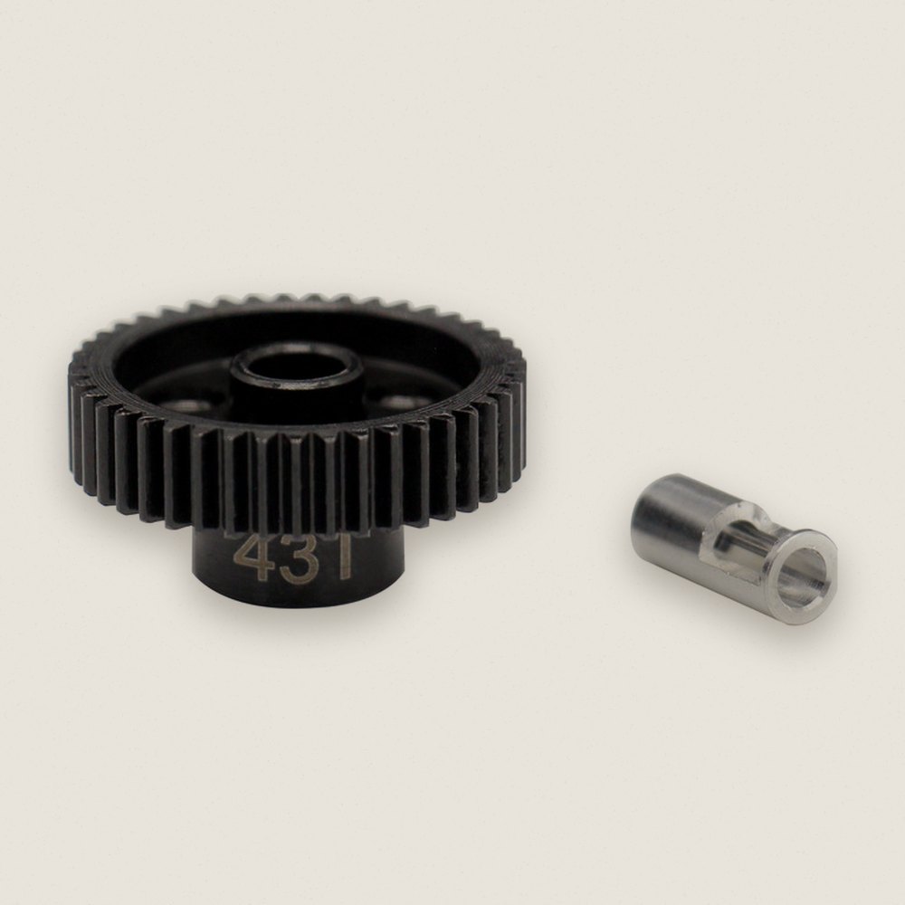 Pinion Gear, 43T Steel 48P, 5mm & 1/8 - Hot Racing