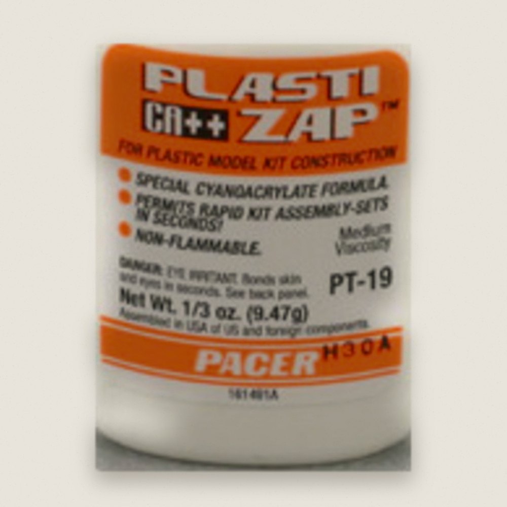 CA++ Glue, Plasti Zap 1/3 oz - Pacer Technology Zap