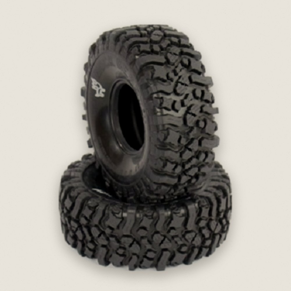 Scale Tires, 2.2 Rock Beast II Alien Kompound, No Foam, Qty 2 - Pit Bull Tires