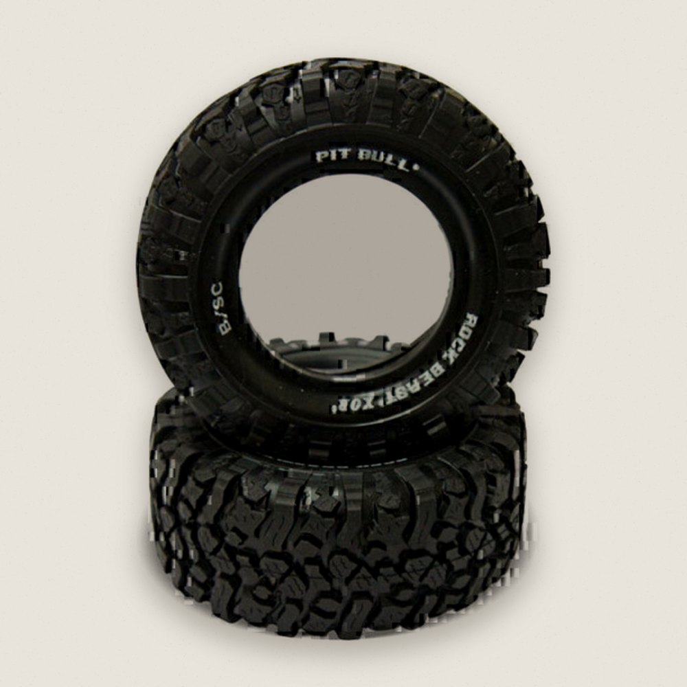 Basher Tires, 2.2/3.0 Rock Beast Xor B/SC Komp with Foam Med - Pit Bull Tires