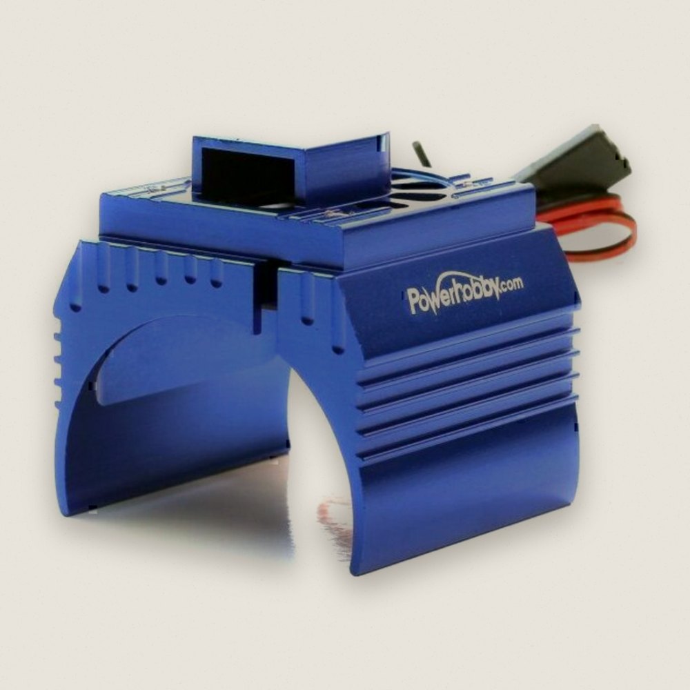 Cooling Fan, Aluminum 1/8 Blue - PowerHobby