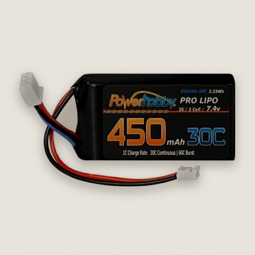 Battery, 2S 450mAh 30C - PowerHobby