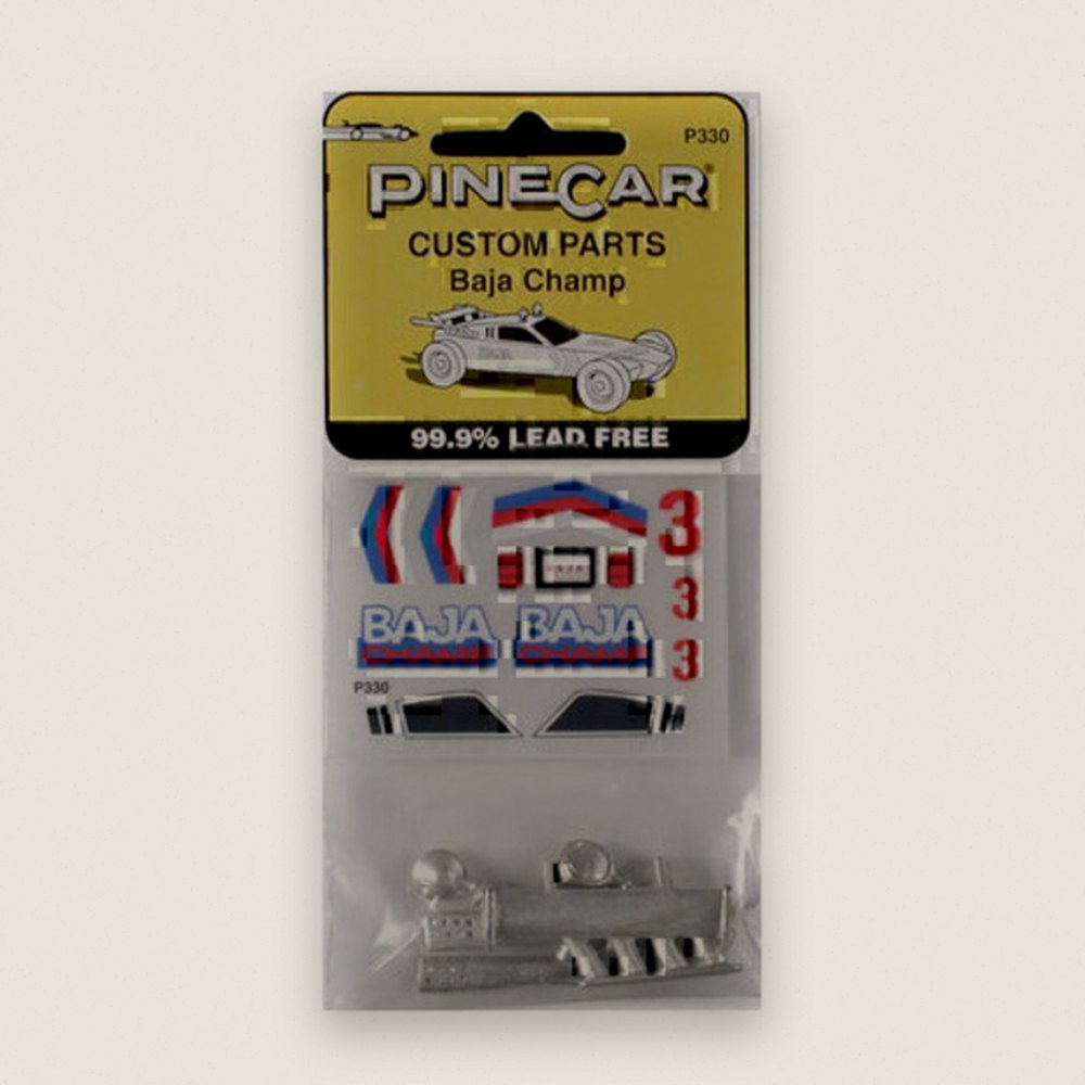 Custom Parts with Decals, Baja Champ - Pinecar